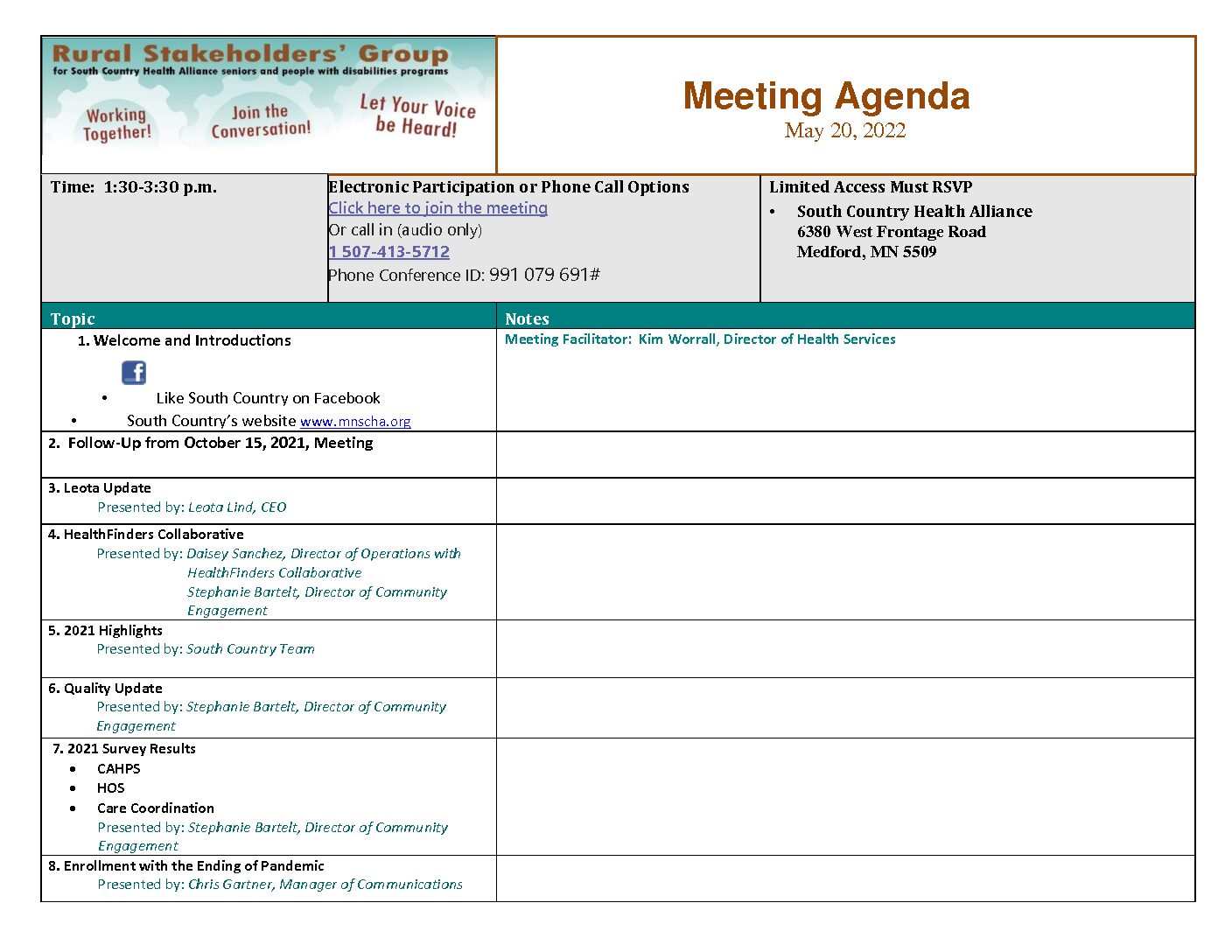 Agenda_05_2022 – South Country Health Alliance