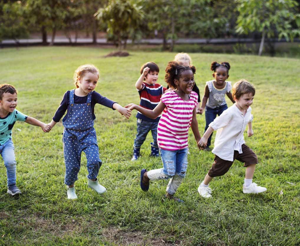 Kids running